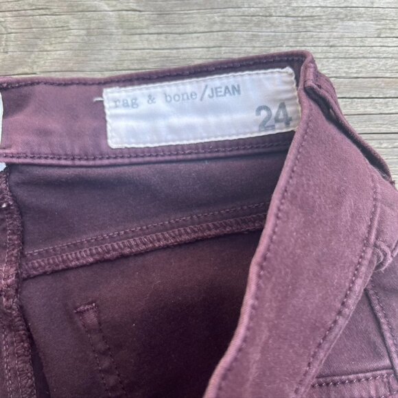 rag and bone Mulberry Legging Jeans High Waist Size 24 - Picture 6 of 9